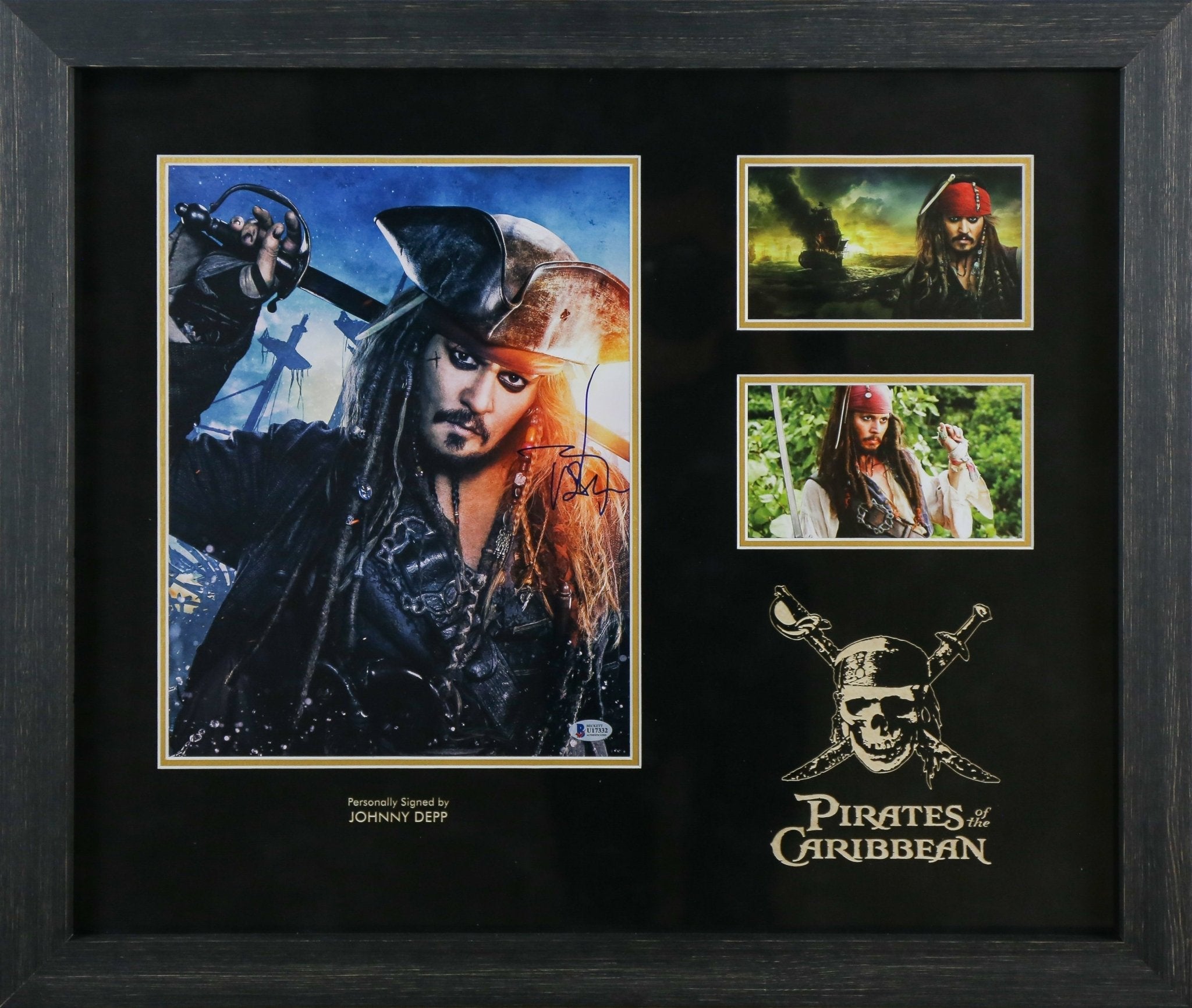 Johnny Depp Signed Pirates of The Carribean 12x16 Photograph Framed Display - Memorabilia Framers Shop